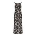 thumbnail image 4 of UPPADA Boho Jumpsuits for Women Casual Sleeveless Spaghetti Strap Rompers Floral Print Wide Leg Jumpsuits Overalls Dressy Trendy One Piece Outfits Multicolor,XL, 4 of 5