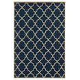 thumbnail image 2 of Sphinx Riviera Indoor/Outdoor Area Rug 4770L Outdoor Navy Diamond Trellis 7' 10" x 7' 10" Round, 2 of 2