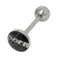 thumbnail image 1 of Holographic Porn Star Logo Barbell Tongue Ring, 1 of 6