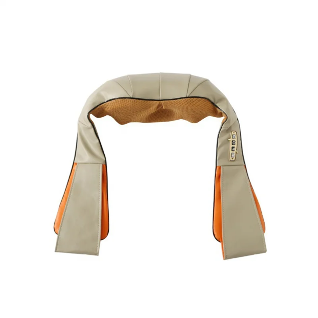Chal de masaje con calefacción eléctrica, almohadilla térmica para cuello y hombros, almohada de masaje portátil para cargar en el coche y el hogar
