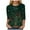 Dark Green, variant on Dmsael Christmas Tree Top for Women Christmas Shirts for Women 3/4 Sleeve Tunic Tops Glitter Xmas Tree Print Tshirt Crewneck Pullover Blouses Gifts Tees Black,3XL