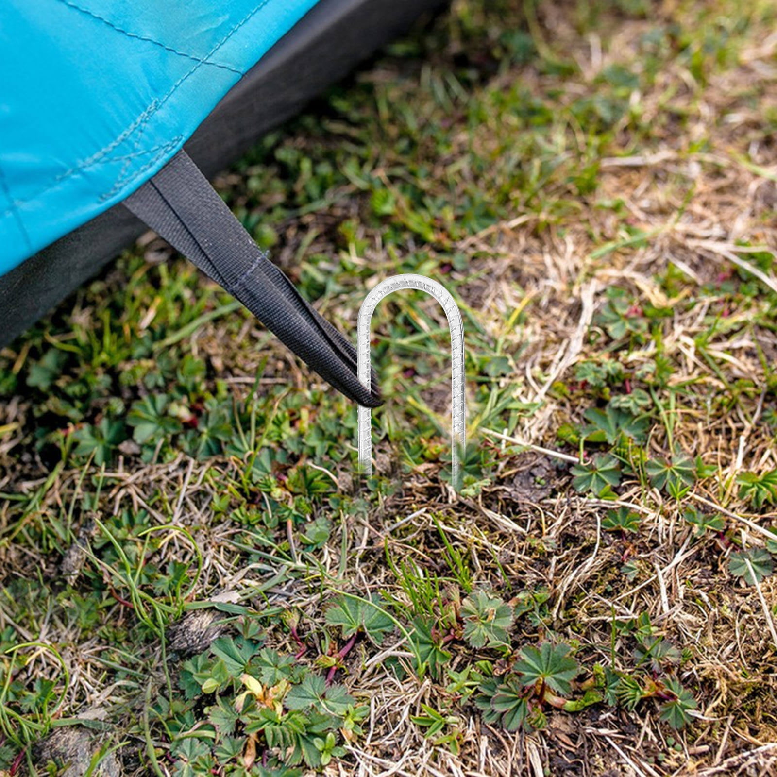 Raindrops 4-Pack Heavy Duty Outdoor Trampoline Ground Anchors, 30x7x1 cm, Secure and Stabilize Your Trampoline Safely