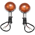 thumbnail image 2 of Motorcycle Amber Round Turn Signals Lights Blinker Indicator Lens For Road Star Virago V Star 85-99, 2 of 5