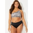 thumbnail image 3 of Swimsuits for All Virtuoso One Shoulder Bikini Set With Ruched Side Tie Brief, 3 of 3