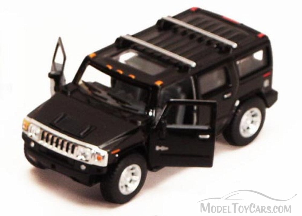 2008 Hummer H2 SUV, Black - Kinsmart 5337D - 1/40 scale