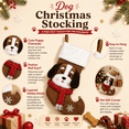thumbnail image 3 of Dog Christmas Stocking with Red Scarf and White Cuff for Fireplace Mantel Decor, 3 of 8