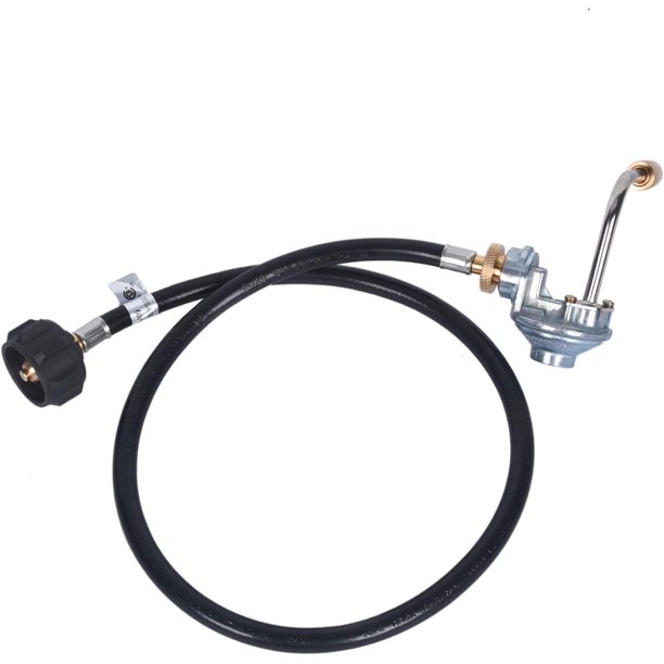 GasSaf 3 FT Propane Adapter Hose with Regulator,1 lb to 20 lb Converter