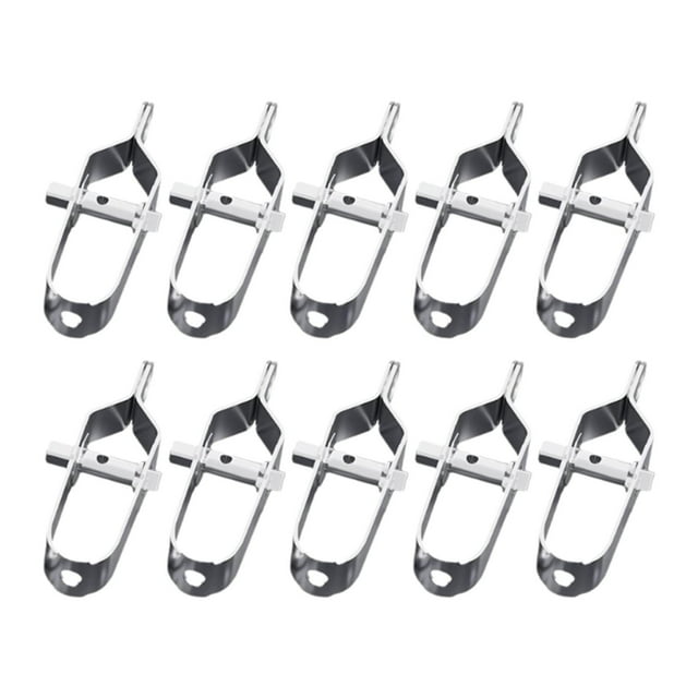 Kit de 10 tensores de cuerda portátiles para cercas eléctricas, tensores manuales de malla de alambre de alta resistencia para cercas eléctricas. 100 mm