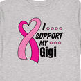 thumbnail image 4 of Inktastic Breast Cancer Awareness I Support My Gigi with Pink Ribbon Boys or Girls Long Sleeve Toddler T-Shirt, 4 of 5