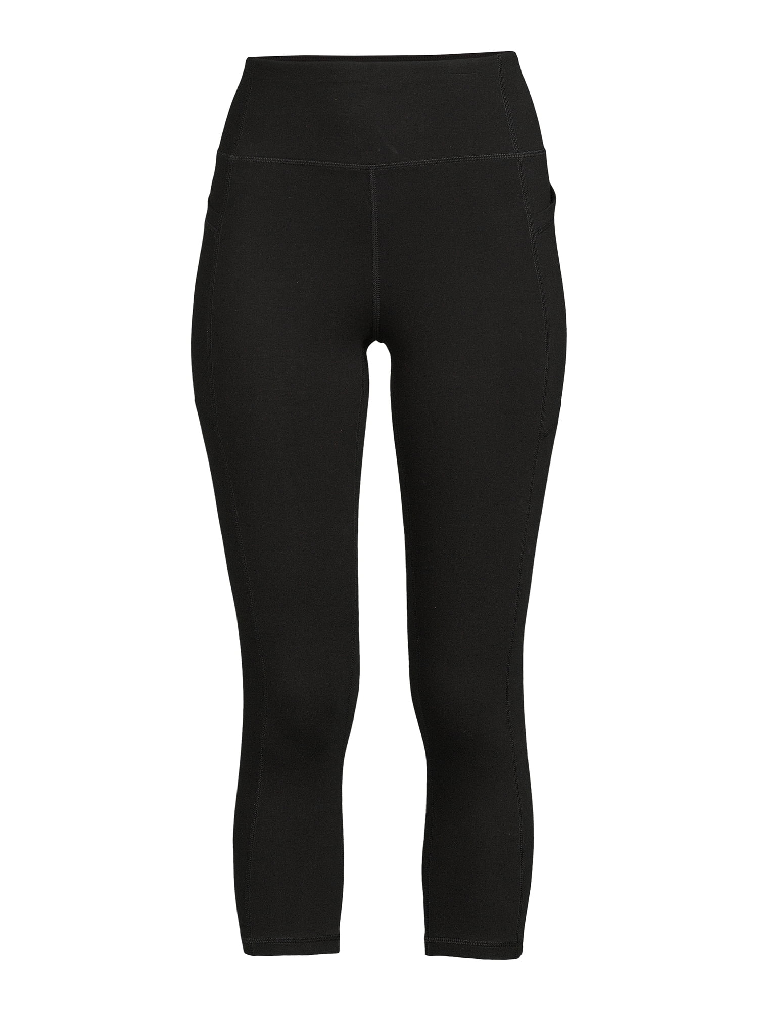 avia Avia Women's Stretch Cotton Blend Capri Leggings with Side Pockets -  Walmart.com