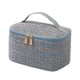 thumbnail image 2 of Bolsa de maquillaje con cremallera, estuche grande para cosméticos para mujeres y niñas, bolsa portátil multifunción, bolsa de viaje para baño, bolsa Azul, 2 of 8