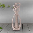 thumbnail image 3 of Estatua de los amantes de los besos escultura abstracta estatuas de resina para la decoración del hogar decoración del estante del escritorio de la oficina del hogar moderno. JAMW Sencillez, 3 of 5