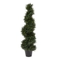 thumbnail image 4 of Pure Garden 4FT Indoor/Outdoor Spiral Cypress Artificial Tree with Pot, 4 of 9