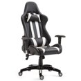 thumbnail image 4 of Costway High Back Race Car Style Gaming Chair Swivel Computer Seat White, 4 of 10