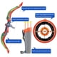 thumbnail image 5 of Juego De Tiro Con Arco Para Niños Que Incluye Soporte De Flecha De Tablero Flechas De Ventosa Y Arco De Luces Led Para Niños Juego De Interior Al Aire Libre Eigraketly OD014891-01, 5 of 6
