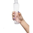 thumbnail image 4 of Paquete de 10 Botellas Vacías Sailing Plástico Transparente 4 Onzas con Tapas Negras, 4 of 5