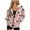 Bow Candy Cane Pink, variant on Cherry Hoodie Womens Sweatshirt Womens Hoodies Zip Up Jacket Oversized Hoodies for Women Trendy Workwear Jacket Zipper Sweatshirts Loose Fit M
