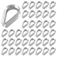 thumbnail image 1 of HUGFEGWE 30Pcs M6 304 Stainless Steel Wire Rope Thimble Rigging for 7/32" - 1/4" Diameter Wire Rope Cable CJB91-55313, 1 of 8