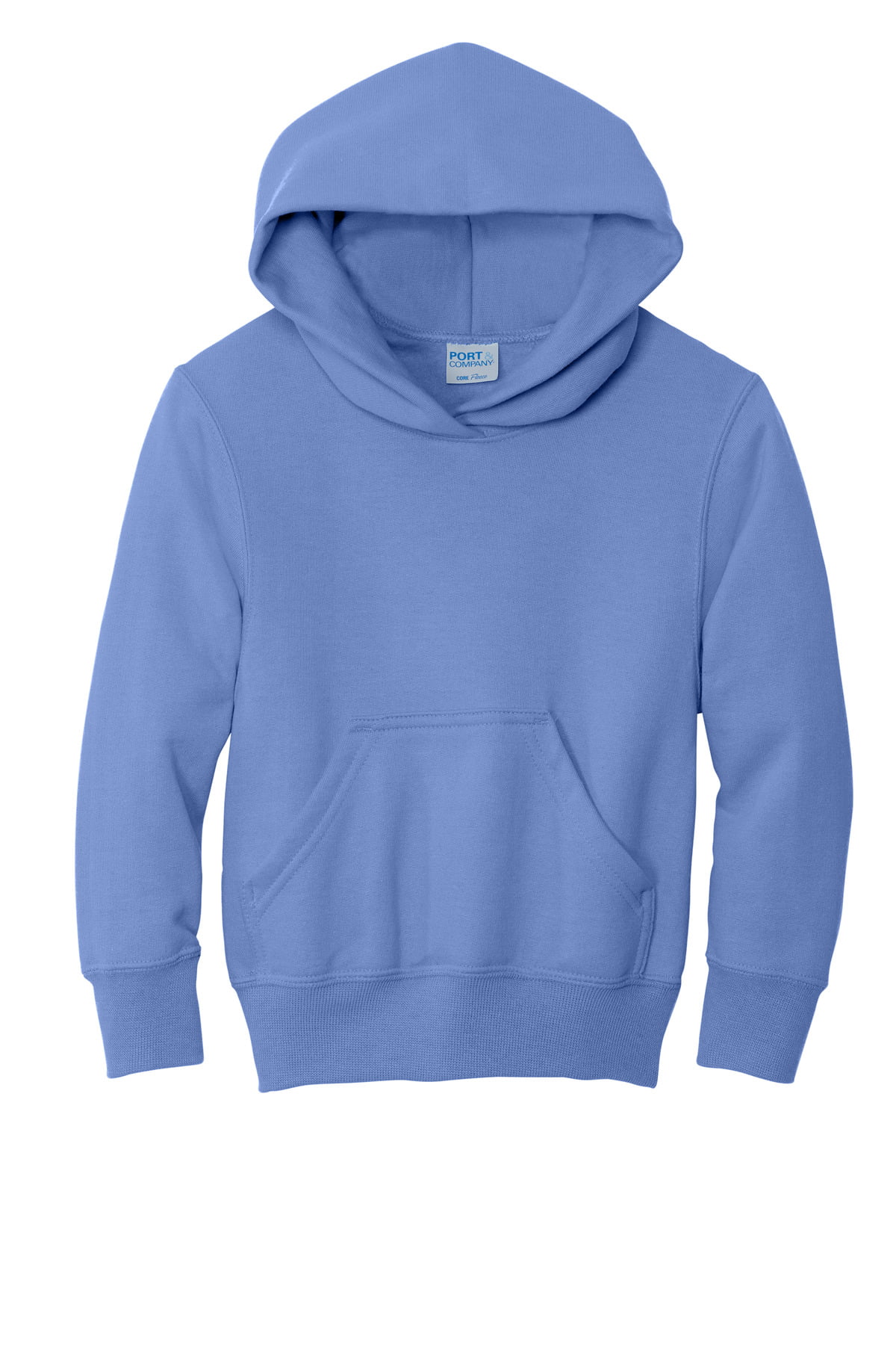& Hooded Port Sweatshirt-L (Carolina Core Pullover Youth Blue) Fleece Company