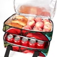 thumbnail image 5 of Fruit Double Layered Insulated Lunch Bag with Two Compartments, Large Capacity, Hand Carry, 7.1x11.4x16.1 Inches, Refrigerated Meal Bag, 5 of 6