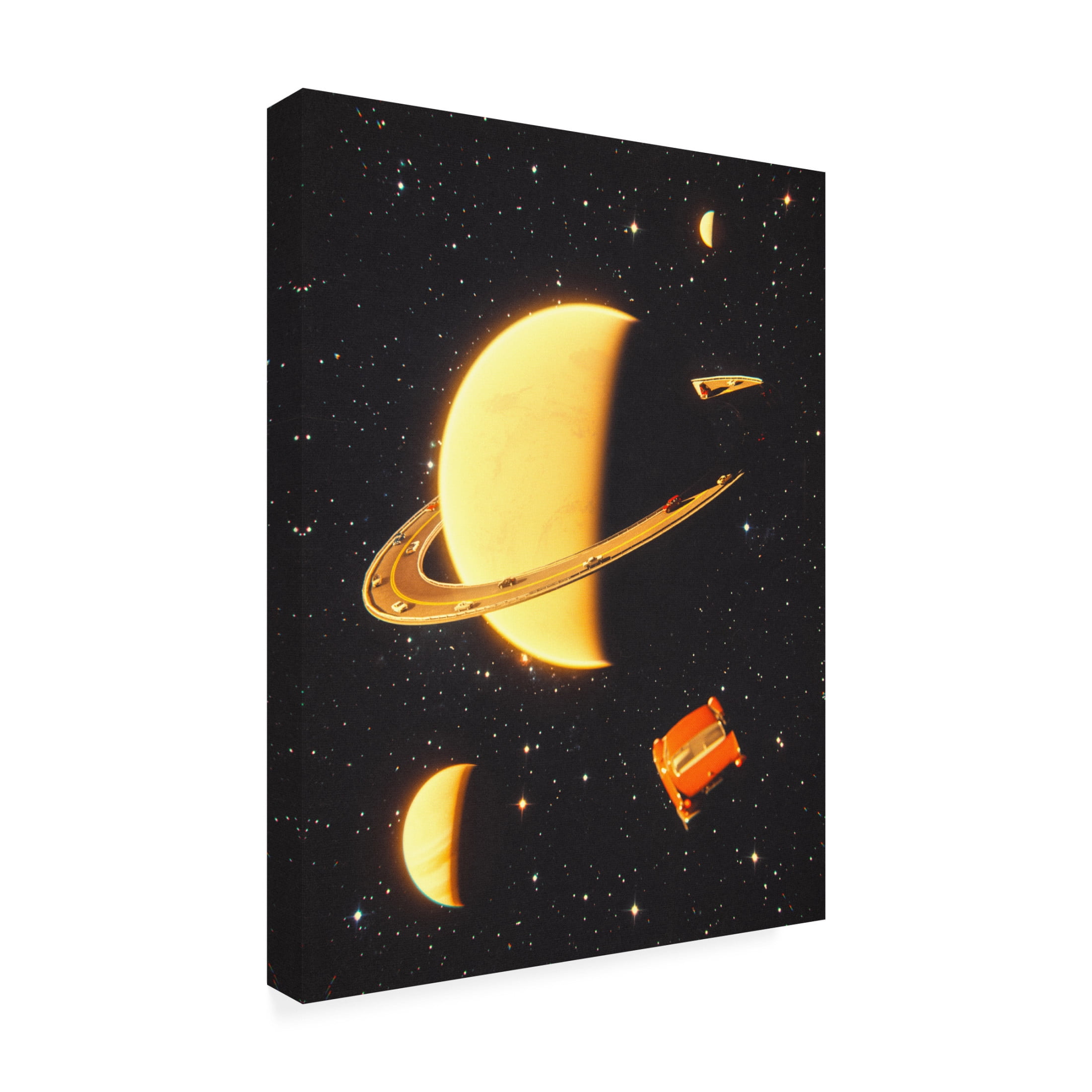 Trademark Fine Art Taudalpoi Rings of Saturn Canvas Wall Art