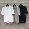 thumbnail image 4 of Verano Casual Versátil Moda Suelto Polo Camisa Manga Corta Solapa Tejido Parte Inferior Abertura De La Manga, 4 of 5