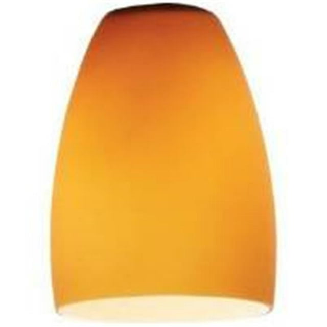 Cone - l - Glass Shade in Amber