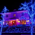 thumbnail image 4 of 2 Pack Green Lights Solar Powered  200 LED 75.5ft Each Solar String Lights Outdoor Waterproof  8 Modes Green Christmas Lights for Patio  Garden  Tree  Halloween Decorations, 4 of 15