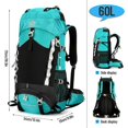 thumbnail image 1 of 60L Waterproof Hiking Backpack Camping Travel Daypack with Rain Cover for Camping Hiking Travel, 1 of 4
