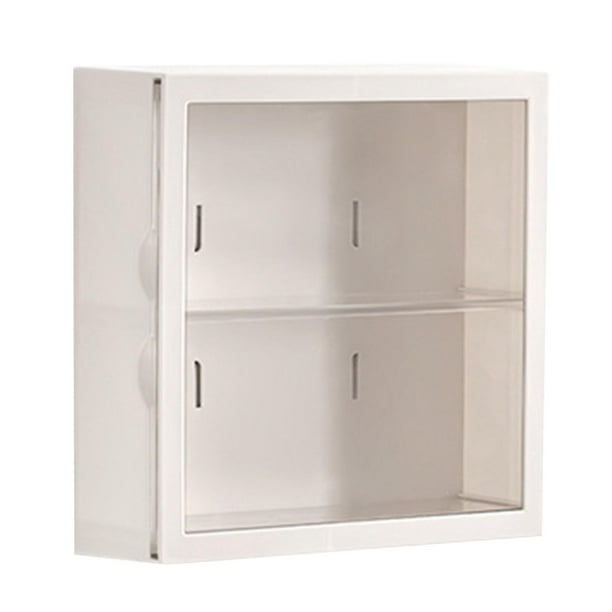 Vitrina para Figuras, Escaparate Montado en la Pared, Caja Ciega, Estante de Exhibición para Almacenamiento Artesanal, Estuche de Exposición para Figuras, Caja de (White)
