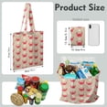 thumbnail image 2 of Retro Crab & Palm Tree Print Shopping Tote - Durable Machine Washable Bag for Travel & Groceries, 2 of 5