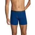 thumbnail image 4 of Fruit of the Loom Men's EverSoft CoolZone Boxer Briefs – 6-Pack, Moisture-Wicking, Mesh Fly, Multiple Colors, S-3XL, 4 of 12
