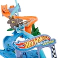 thumbnail image 2 of Hot Wheels RacerVerse Jurassic World Crash & Splash Track Set & Die-Cast Dinosaur Toy Car, 2 of 6