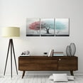 thumbnail image 5 of Abstract Colorful Tree Painting Landscape (2) Wall Art Canvas Prints for Living Room Family Love Art Poster Home Decor Picture Rustic Wall Decor for Dining Room Framed Painting 12"x16" 3PCS, 5 of 7