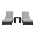 thumbnail image 1 of Modway Tahoe 3-Piece Chaise Lounge Set in Gray Gray, 1 of 7