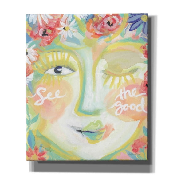Epic Graffiti 'See the Good' by Jessica Mingo, Canvas Wall Art, 20"x24"