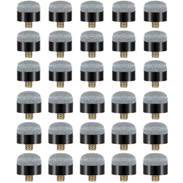 30pcs Pieces 12 Mm/13 Mm Billiard Pool Cue Stick Tips Screw On Tips Ferrules Replacement Billard