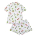 thumbnail image 3 of SwiftWear Pajamas for Women Set 2 Piece Summer Pajama Sets Cute Pjs Lounge Matching Button up Shirt with Shorts, 3 of 7