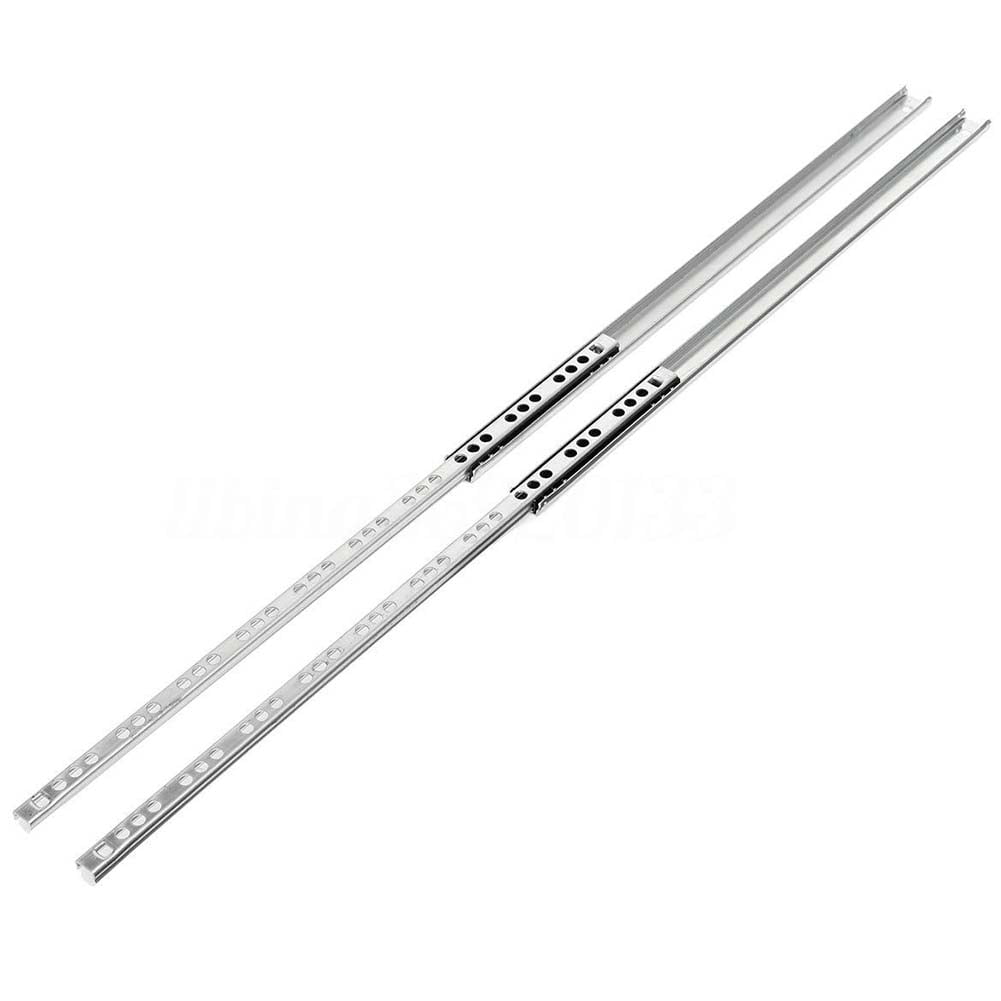 Length: 8inches Slide and Bearing Micro Ball Guide Two Sections 17 Wide Steel Ball Two Fold Ball Slide Drawer Steel Ball Slide 8 10 11 14 16 inches - 182mm