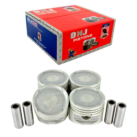 DNJ P123 Std. Complete Piston Set Fits Cars & Trucks 99-06 Hyundai Optima Santa Fe 2.4L DOHC