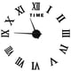 thumbnail image 4 of Reloj de espejo con números romanos negros, arte de pared sin marco para decoración del hogar, 4 of 8