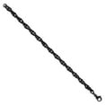 thumbnail image 3 of Primal Steel Stainless Steel Black IP Plated 9in Bracelet, 3 of 7