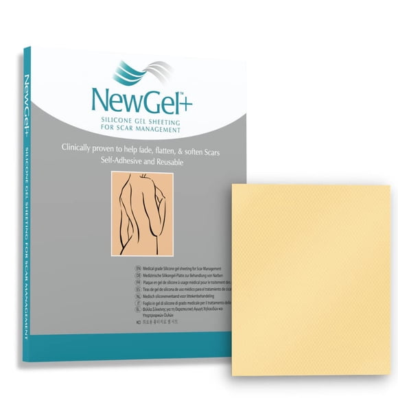 Cinta adhesiva para tratamiento de cicatrices NewGel+ Advanced Silicone, 5 x 6 cm, color beige