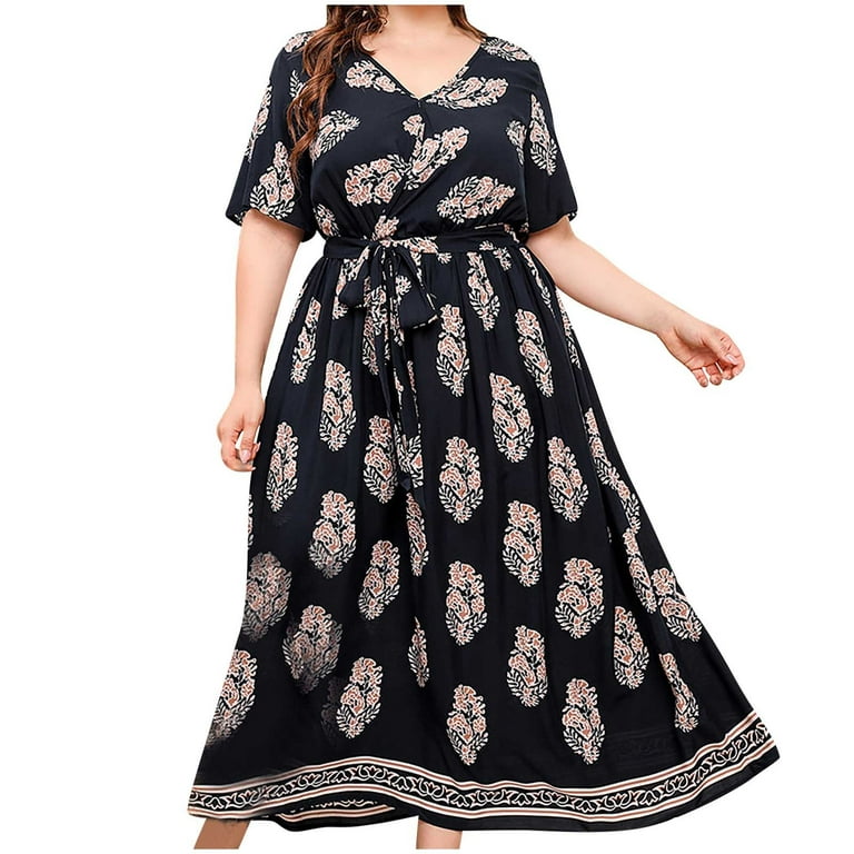Wenini Summer Dresses for Women 2023, Womens Casual Loose Maxi Sundress Long Dresses Sleeveless Summer Beach Dress with Pockets #Flash Sales Today