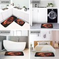 thumbnail image 5 of GZHJMY Fire Skull Kitchen Rug Set of 2 Non Slip Washable Cushioned Anti-Fatigue Kitchen Mat Comfort Standing Floor Mat for Kitchen Washroom Bedroom Carpet Runner, 5 of 7