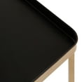thumbnail image 6 of Kate and Laurel Celia Modern Square Tray Side Table, 14 x 14 x 26, Black and Gold, Foldable Metal Accent Table for Storage and Display, 6 of 7