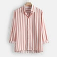 thumbnail image 3 of Men Shirts Fashio Vertical Striped Slim Fit Long Sleeve Casual Button Down Dress Shirts, 3 of 7