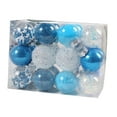 thumbnail image 4 of 24 piezas de adornos de bolas de Navidad, decoraciones, manualidades, bolas colgantes para de Navidad, adornos navideños para aniversario en Azul, 4 of 7