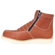 The Western Shops Mens Double Zipper Moc Leather Work Boot