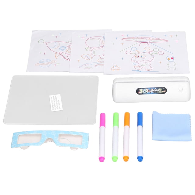 Doodle Ultimate Light Board, Tablero De Luz De Dibujo Para Niños Con Marco Redondo, Luz Suave 3D De Larga Duración, Colorida Para Escribir Para Niños